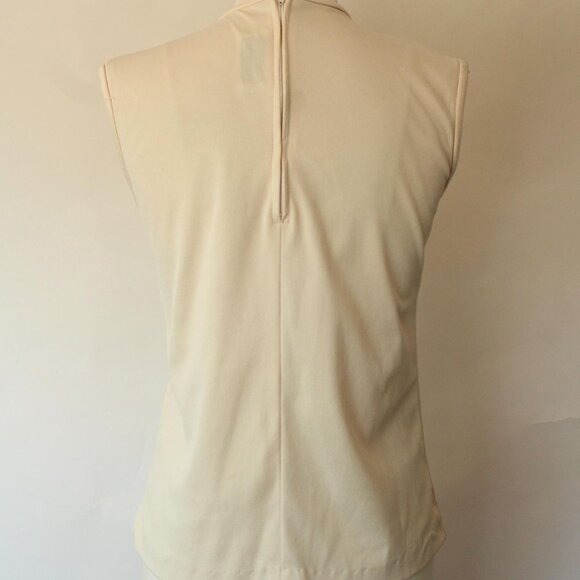 Vintage 1970s 1980s Blouse, Teddi Sleeveless Shirt with Gathers - Picture 10 of 10